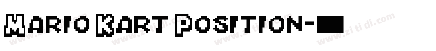 Mario Kart Position字体转换